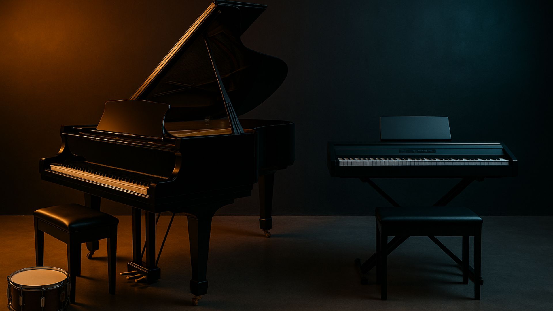 Akustisches vs. Digitalpiano  – 🥁🎹 die beste Wahl für den Start